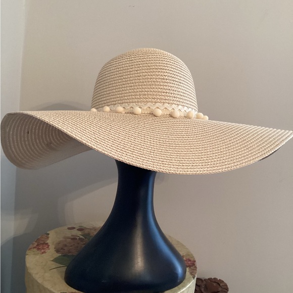 BRIDE Crème Floppy Bride Straw Sun Hat - Picture 3 of 6